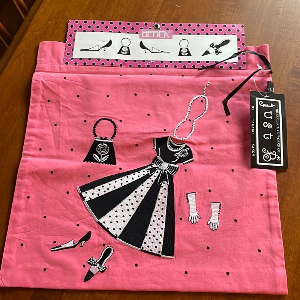 NEW. Just B Embroidered Lingerie Bag